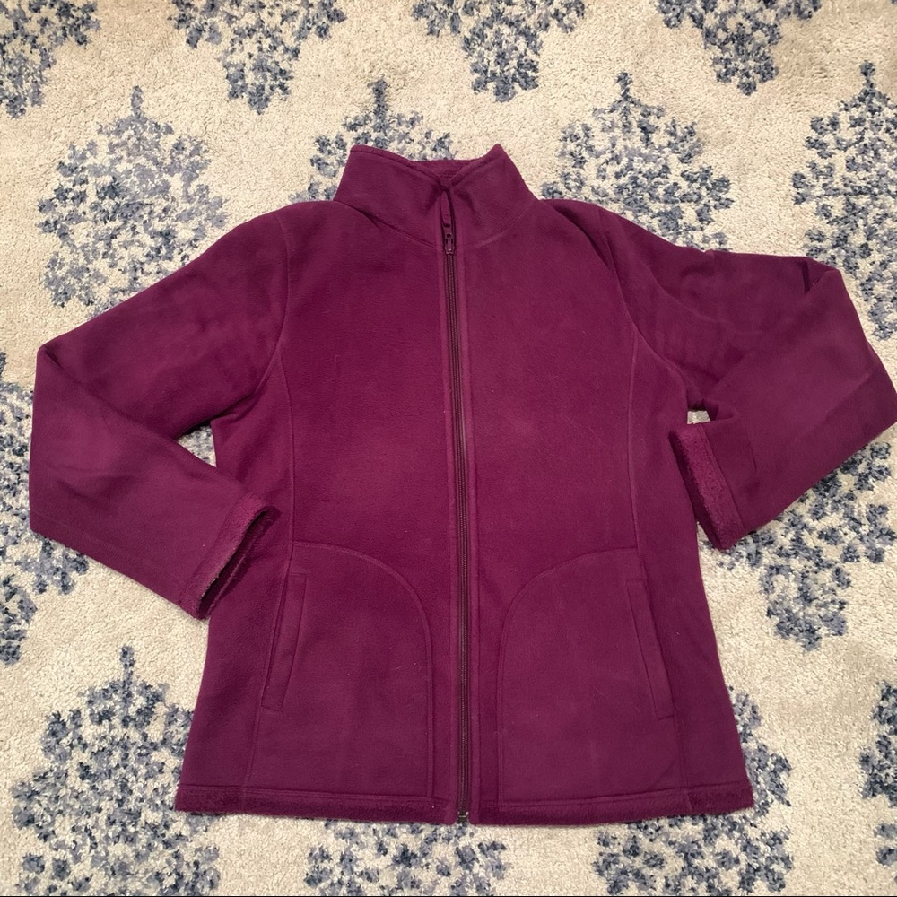 Reversible Fleece/Sherpa Jacket. Size Large